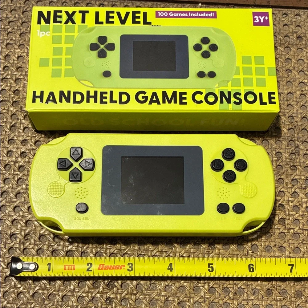 Next Level Apparel Neon Yellow-Green Handheld Game Console